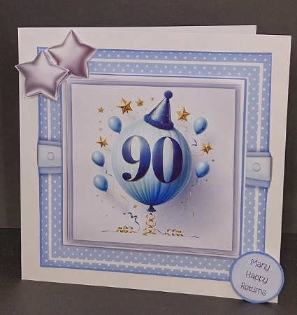 Milestone Balloons Male 90 by Diane  Vermeer
