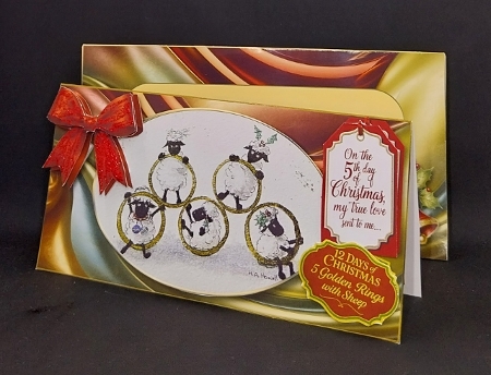 5 Golden Rings with Sheep by Diane  Vermeer