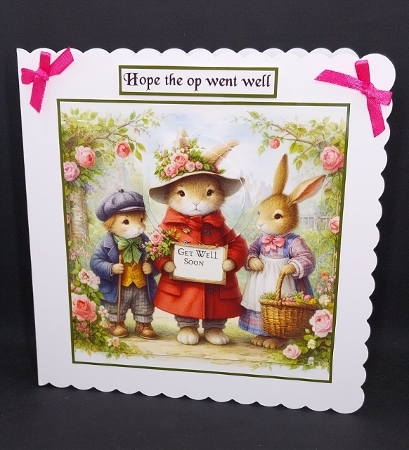 get well bunnies by Diane  Vermeer