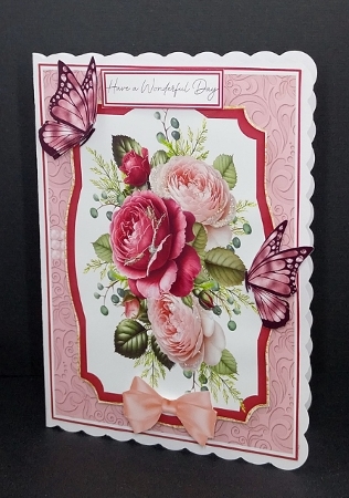 5x7 Roses Card Base & Topper Kit 6 by Diane  Vermeer