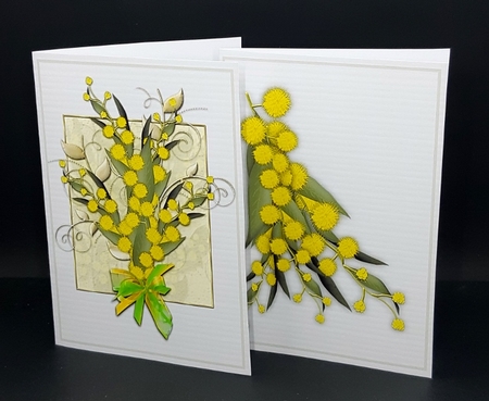Australian Wattle Notelets by Diane  Vermeer