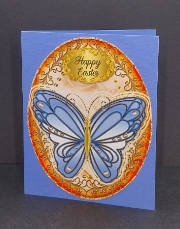 Tender Butterfly Oval Shaped Topper 2 by Diane  Vermeer