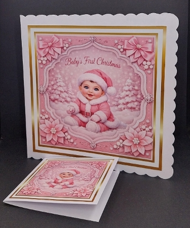 baby girl first christmas by Diane  Vermeer