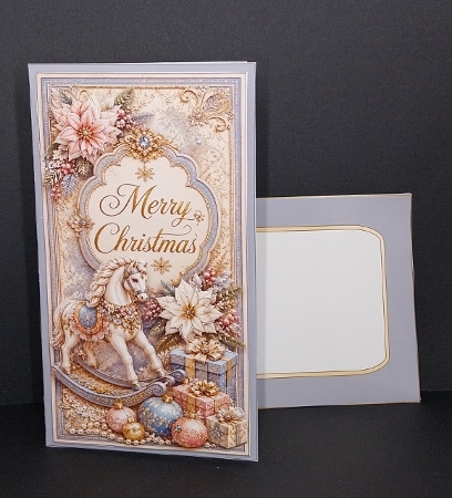 Rocking Horse Beauty Cut-And-Fold Card-K2 by Diane  Vermeer