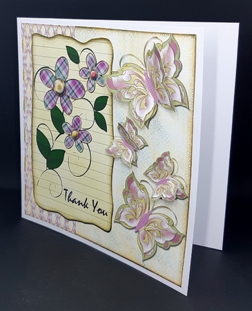 Adorable Thank You Card Front 1 by Diane  Vermeer