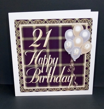 21st Birthday Balloon Card by Diane  Vermeer