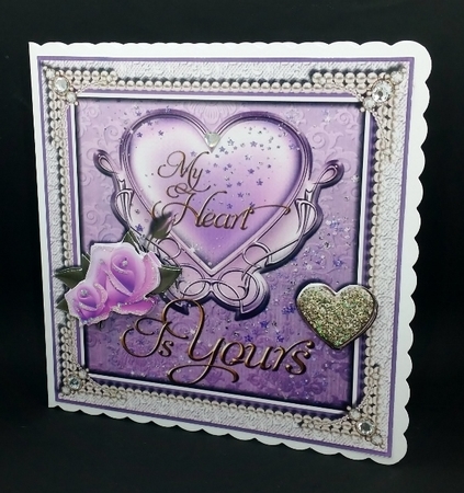 My Heart is Yours Card Topper 2 by Diane  Vermeer