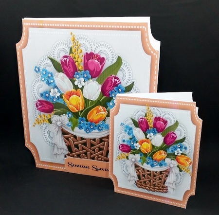 Lovely Basket of Summer Flowers  by Diane  Vermeer