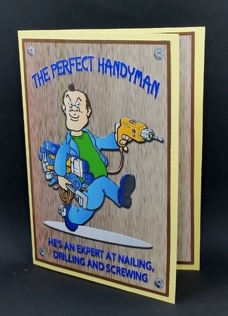 Expert Handyman Quick Card Front with Insert by Diane  Vermeer