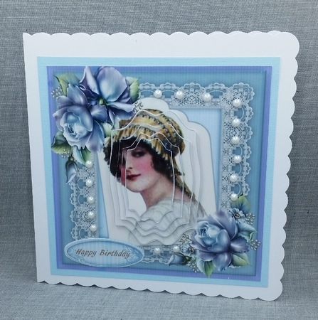 L Lovely Pyramid Vintage Lady on a Tag , 2 by Diane  Vermeer