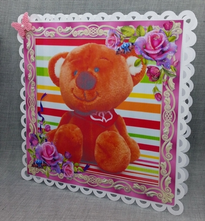 Teddy Bear Topper by Diane  Vermeer