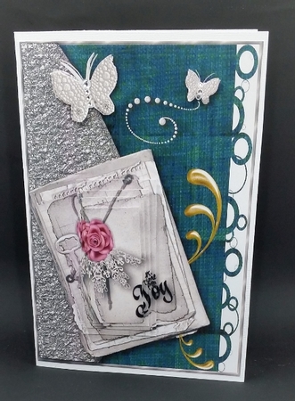 Delicious In Denim Card Topper 2 by Diane  Vermeer