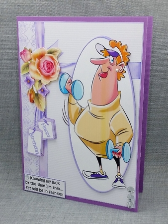 Shirley about losing weight quick card by Diane  Vermeer