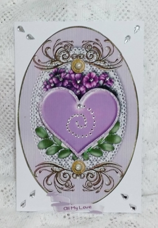 My Purple Passion Card Topper by Diane  Vermeer