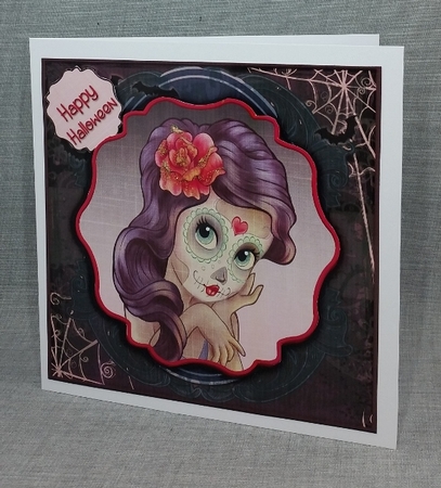 Card Topper Beautiful Girl 121 by Diane  Vermeer