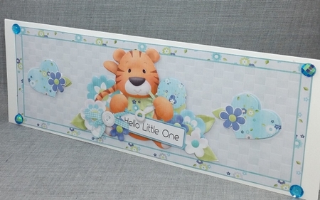 Tiger Baby DL card topper by Diane  Vermeer