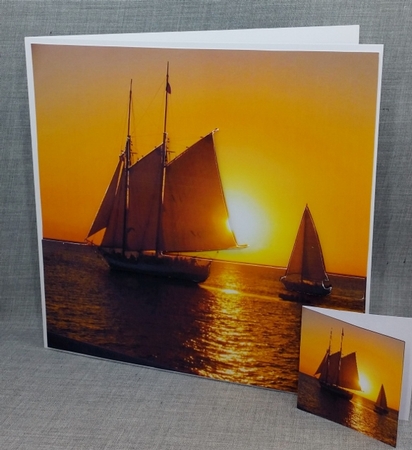 Boats - Sailing Ship 3 - 3D Decoupage + Insert & Tag by Diane  Vermeer