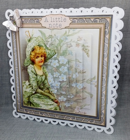 Vintage Flower Lady by Diane  Vermeer