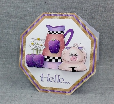 Hello To You Card Topper 1 by Diane  Vermeer