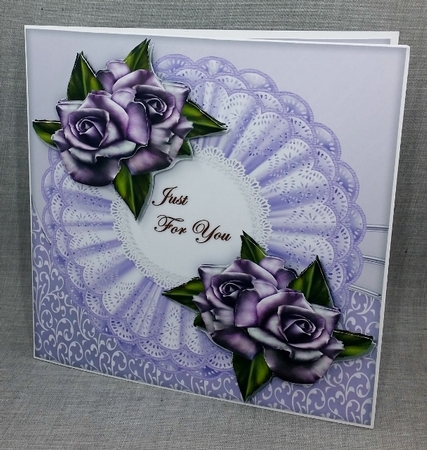Heritage Roses On French Lace Topper by Diane  Vermeer