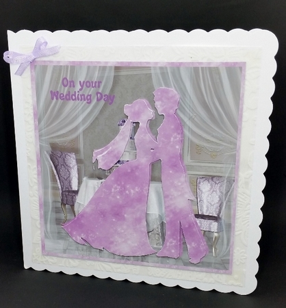 WEDDING SILHOUETTE TOPPER 1 by Diane  Vermeer
