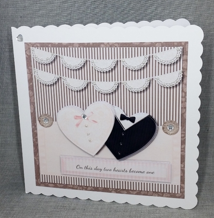 LOVE Romantic Quick Card hearts by Diane  Vermeer