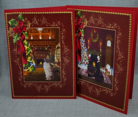 Christmas Kitty Toppers by Diane  Vermeer