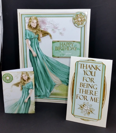 Lady Guinevere Aqua 4 Sheet Mini Kit by Diane  Vermeer