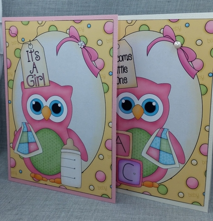 Baby Girl card Fronts 4 by Diane  Vermeer