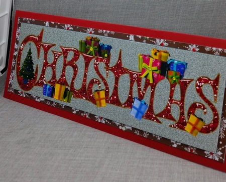 Christmas presents card front by Diane  Vermeer