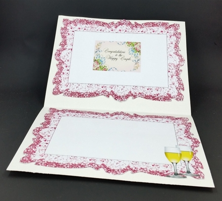 Pretty wedding insert with champagne A5 Insert by Diane  Vermeer