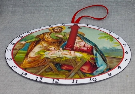 nativity2 advent calendar clock by Diane  Vermeer