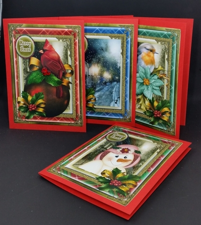 4 lovely Christmas toppers  by Diane  Vermeer