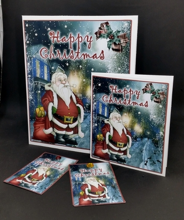 Santa Scene by Diane  Vermeer