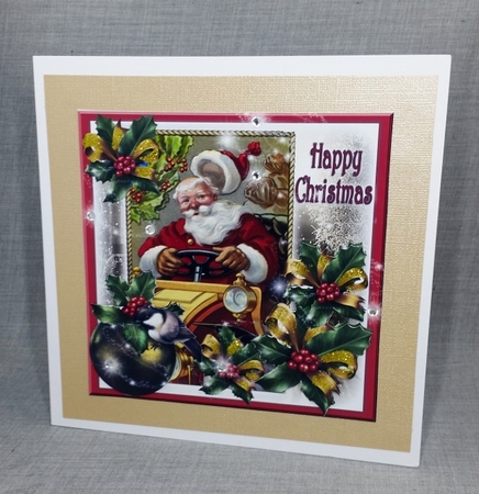 Vintage Santa Scene by Diane  Vermeer