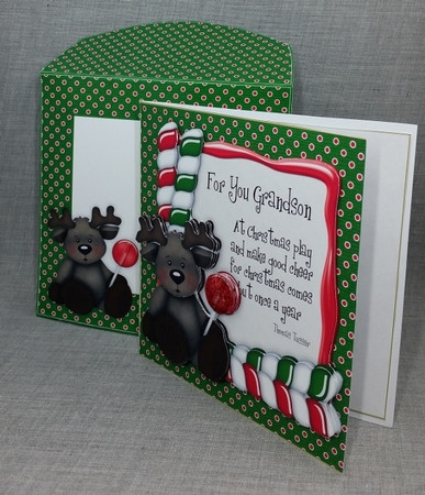 Grandson Lollipop Xmas Card Kit by Diane  Vermeer