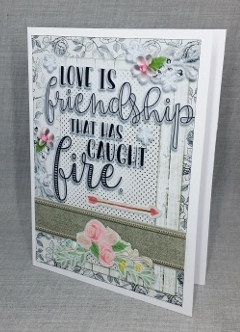 Love Is A Friendship That Has Caught Fire Card Front by Diane  Vermeer