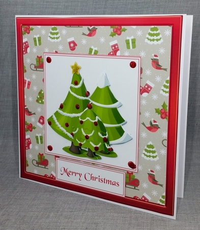 3 Modern Christmas Trees by Diane  Vermeer