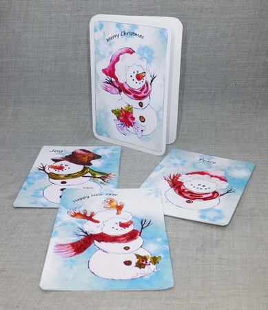 snowmen family bookmark by Diane  Vermeer