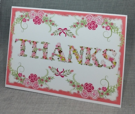 Floral Alphabet - Thanks by Diane  Vermeer
