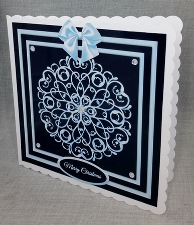 Icy Blue Snowflake 2 by Diane  Vermeer