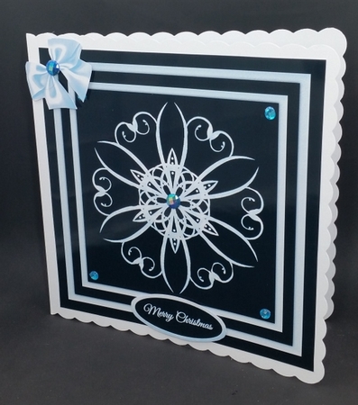 Icy Blue Snowflake 5 by Diane  Vermeer