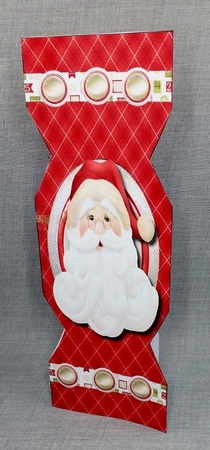 Large D.L. Print, Cut, and Fold , Jolly Santa  by Diane  Vermeer
