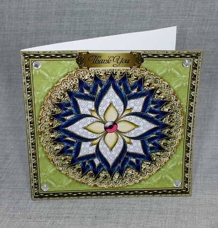 Folded Square Card With Flower For Various Occasions 3 by Diane  Vermeer