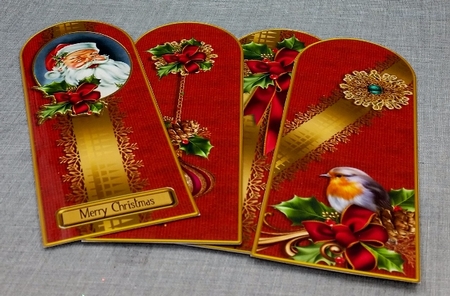 Bookmarks Christmas Red by Diane  Vermeer