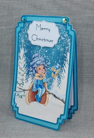 Winter Princess With Verse Card by Diane  Vermeer