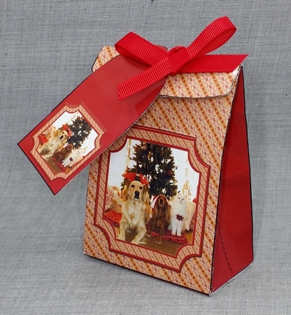 JJ PETS LOVE CHRISTMAS TOO PINCH BAG AND TAG by Diane  Vermeer