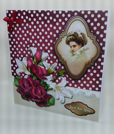 Roses & Lilys Card Topper by Diane  Vermeer