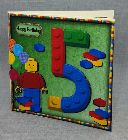 Building Block Birthday # 5 by Diane  Vermeer