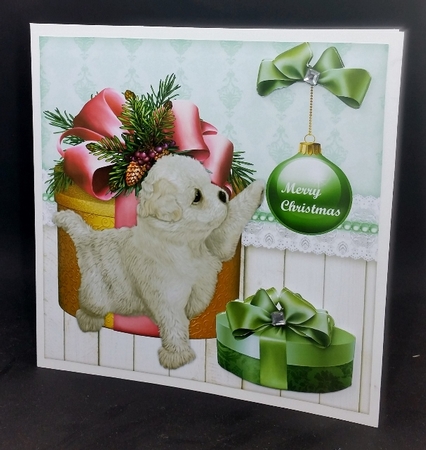 Puppys First Christmas by Diane  Vermeer